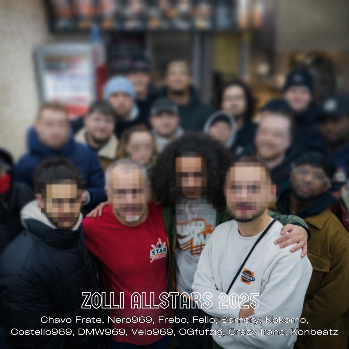 Zolli Allstars 2025 (feat. Nero969, Frebo, Fello, Samory, Costello969, DMW969, Kokomo, Velo969, ogfufzig, Crazy Irano & Konbeatz) - Single by Chavo Frate album cover