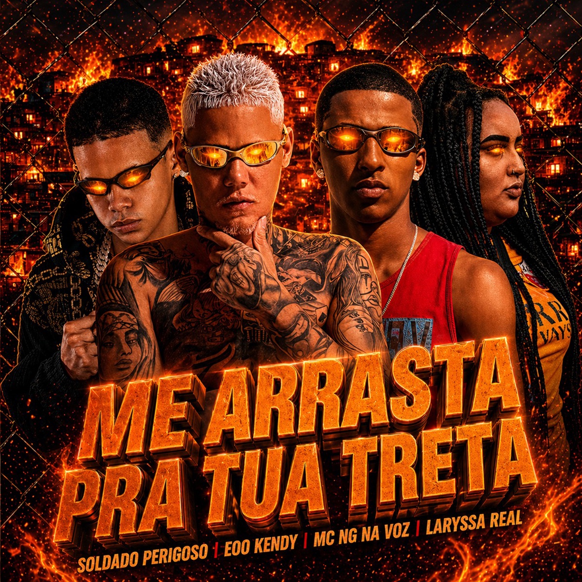 Me Arrasta pra Tua Treta - Single by Soldado Perigoso, Mc Ng Na Voz & Laryssa Real album cover