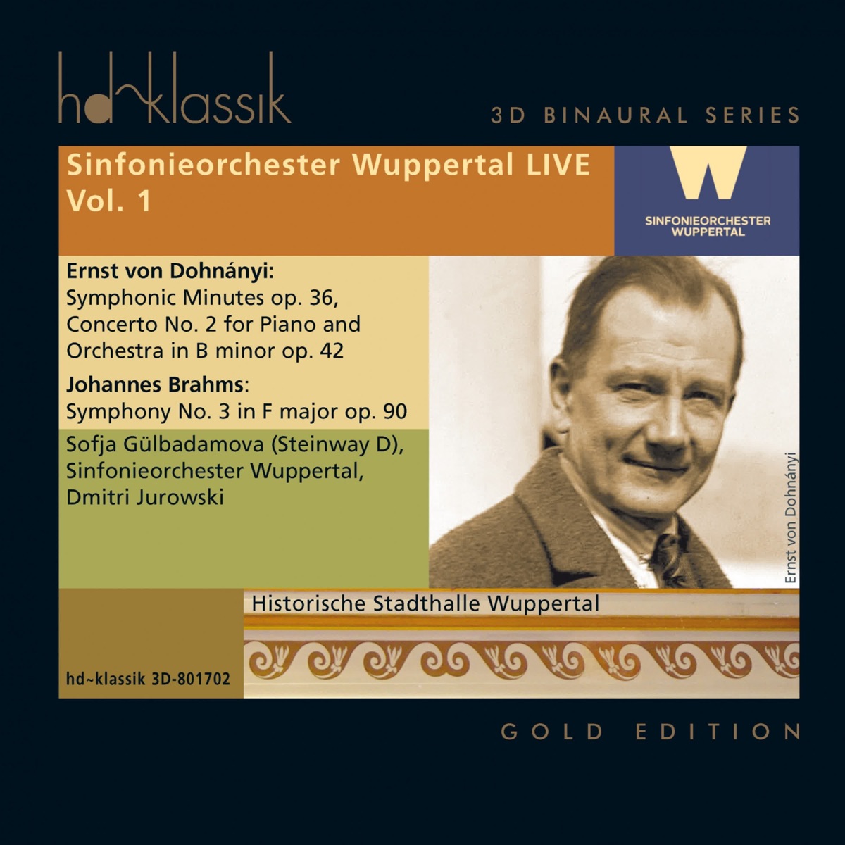 Sinfonieorchester Wuppertal (Vol. 1) by Sinfonieorchester Wuppertal, Dmitri Jurowski & Sofja Gülbadamova album cover