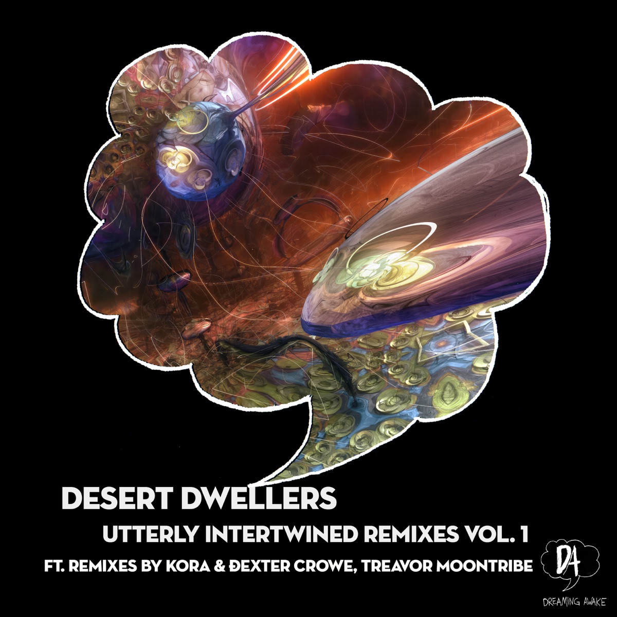 Utterly Intertwined Remixes, Vol. 1 - Single by Desert Dwellers, Treavor Moontribe & Kora (CA) album cover
