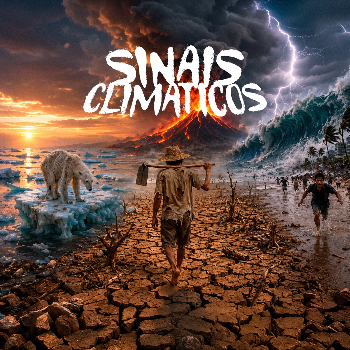 Sinais Climáticos - Single by Vinny Black, Neyriellen Ferreira, Corti MC & Cidade Quadrada album cover
