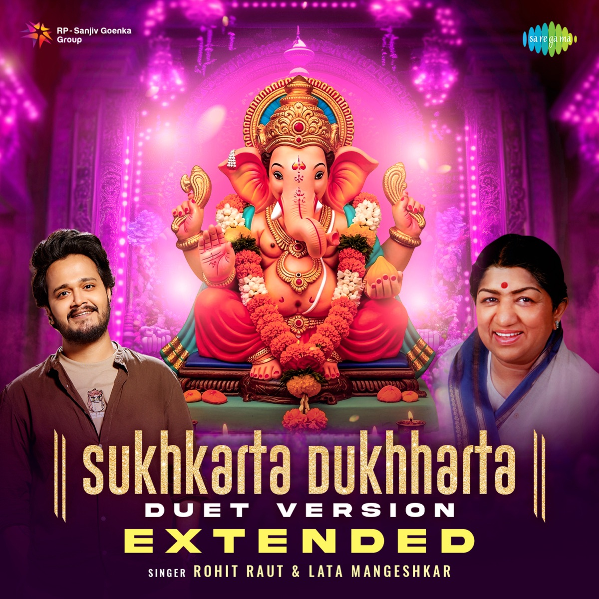 Sukhkarta Dukhharta - Duet Version (Extended) - Single by Lata Mangeshkar & Rohit Raut album cover