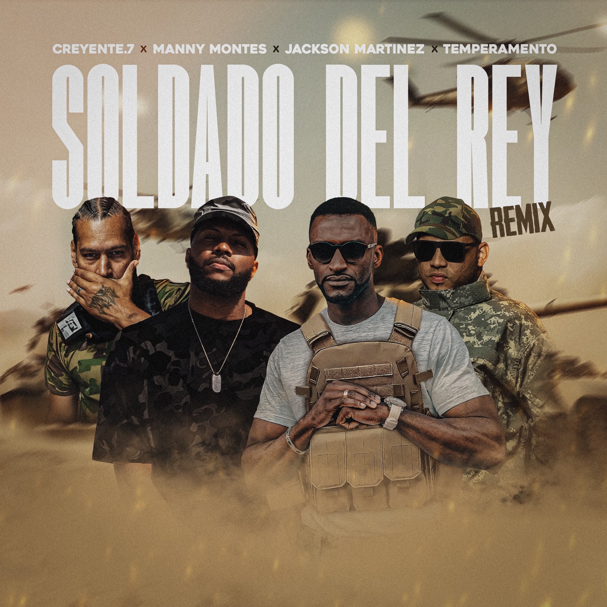 Soldado del Rey (Remix) [feat. Temperamento] - Single by Creyente.7, Manny Montes & Jackson Martinez album cover