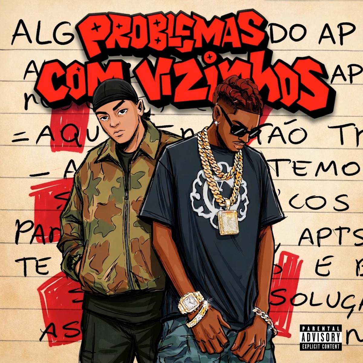 Problemas Com Vizinhos - Single by Crisp, santxx & CH3FE album cover