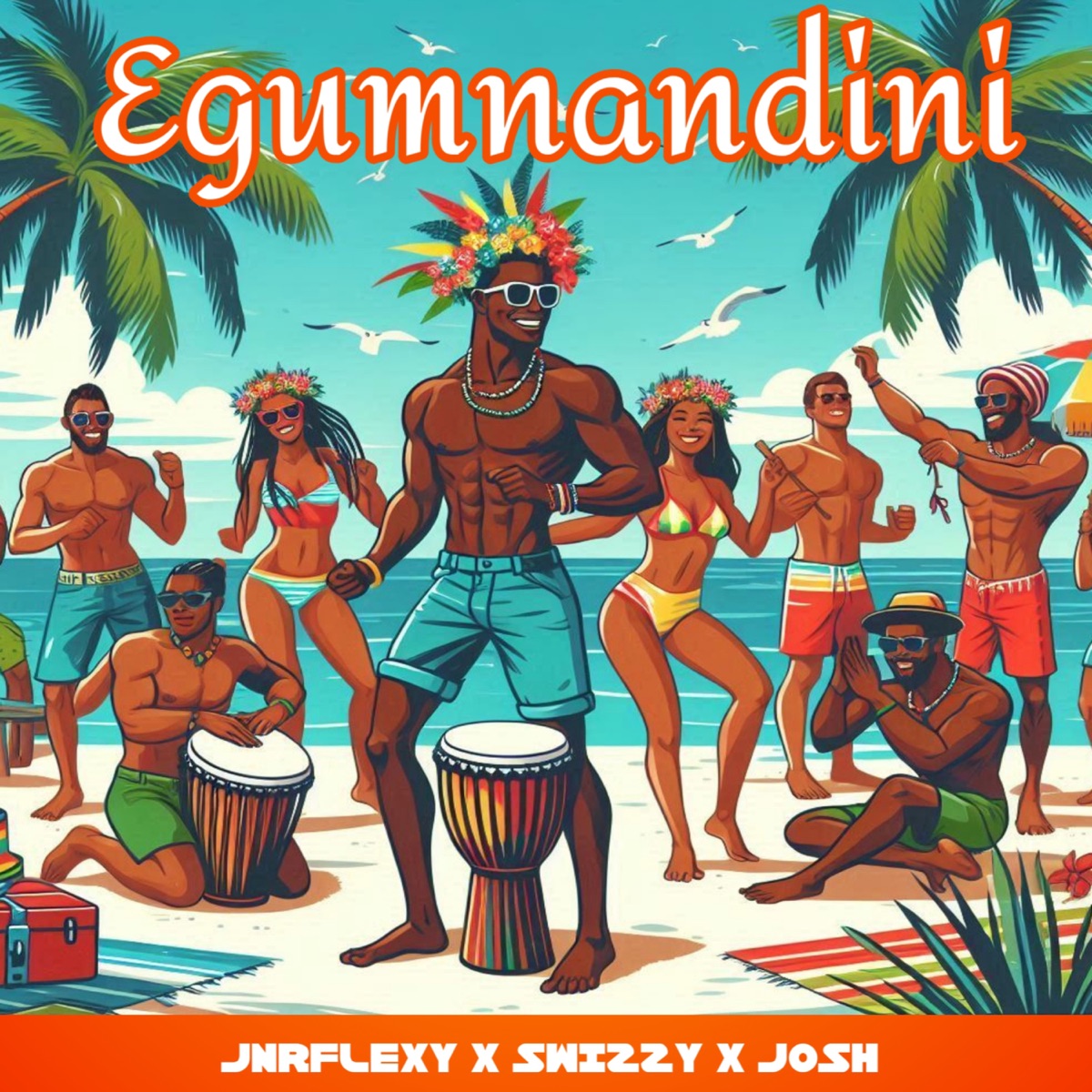 Egumnandini (with Swiizy & Josh De Man) - Single by JnrFlexy Realoded album cover