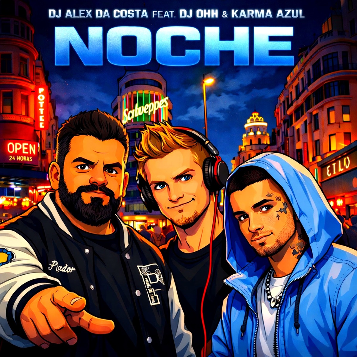 Noche (feat. DJ Ohh & Karma Azul) - Single by DJ Alex Da Costa album cover