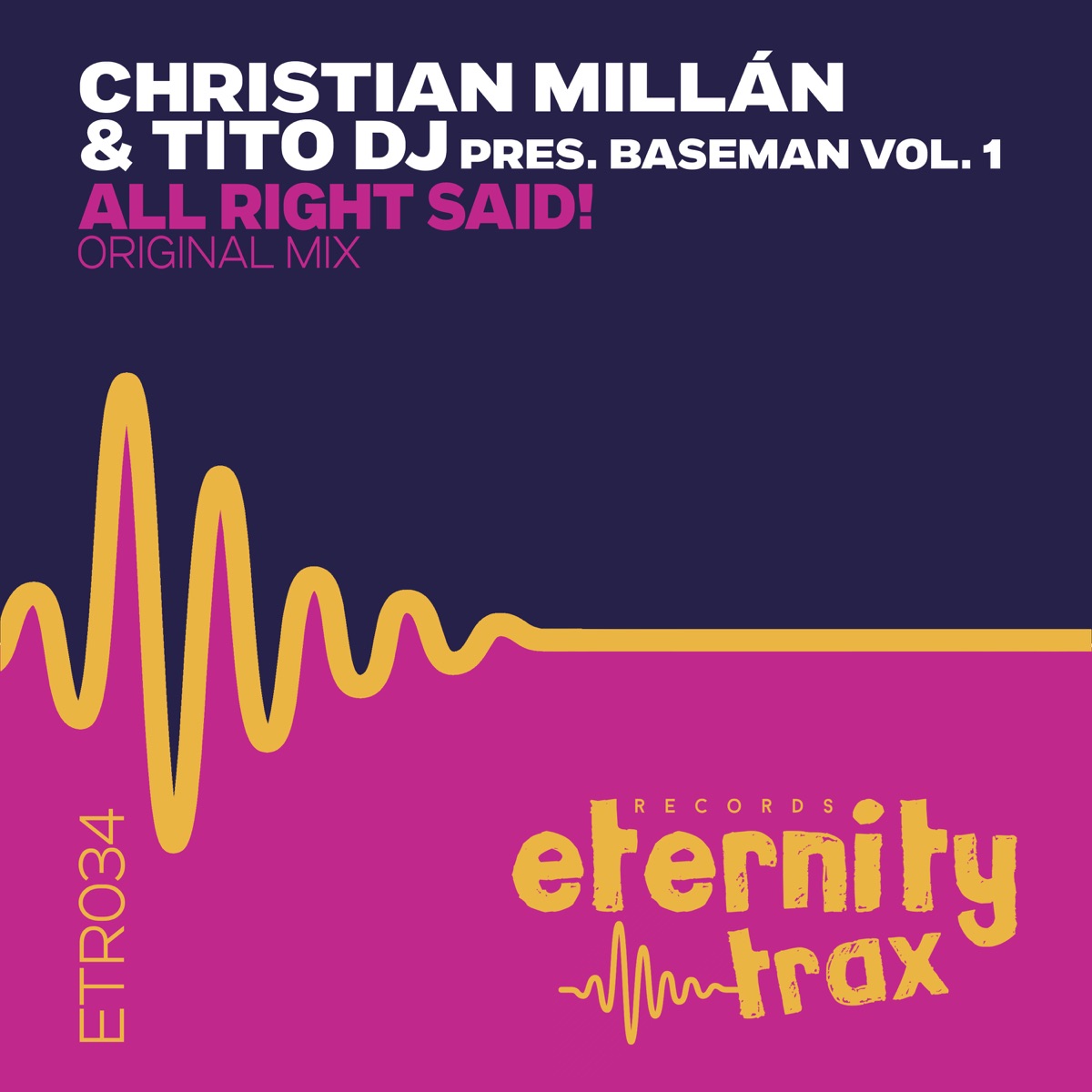 Baseman, Vol. 1 - Single by Christian Millan & Tito DJ album cover