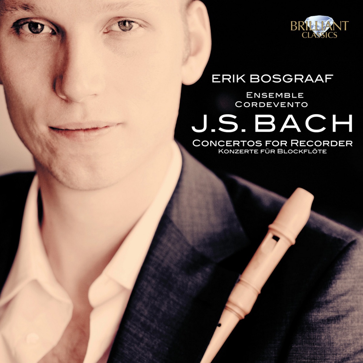 J.s. Bach: Concertos for Recorder by Erik Bosgraaf & Cordevento album cover