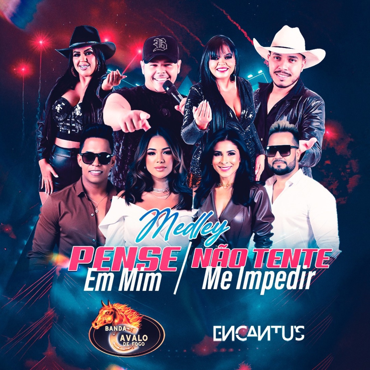 Pense Em Mim / Não Tente Me Impedir - Single by BANDA CAVALO DE FOGO & Banda Encantu's album cover