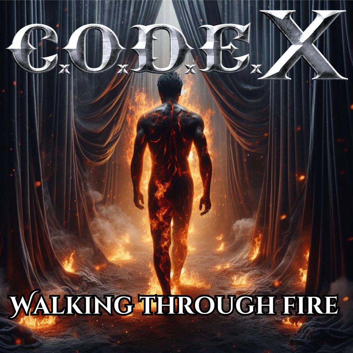 Walking Through Fire - Single by Code X album cover