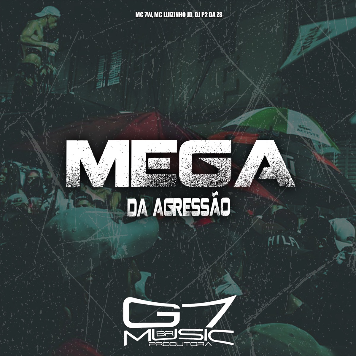 Mega da Agressão - Single by MC 7W, Mc luizinho jd & DJ P2 DA ZS album cover