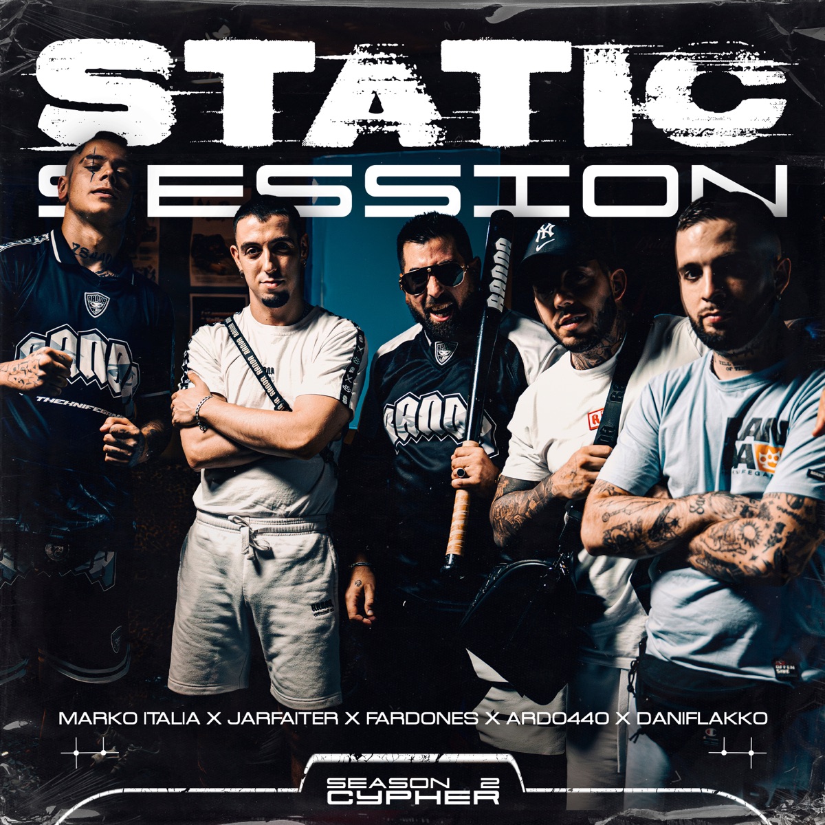 STATIC SESSION CYPHER #2 (feat. DaniFlakko, Marko Italia & Naveso) - Single by Jarfaiter, ARDO440, FARDONES & STATIC SESSION album cover