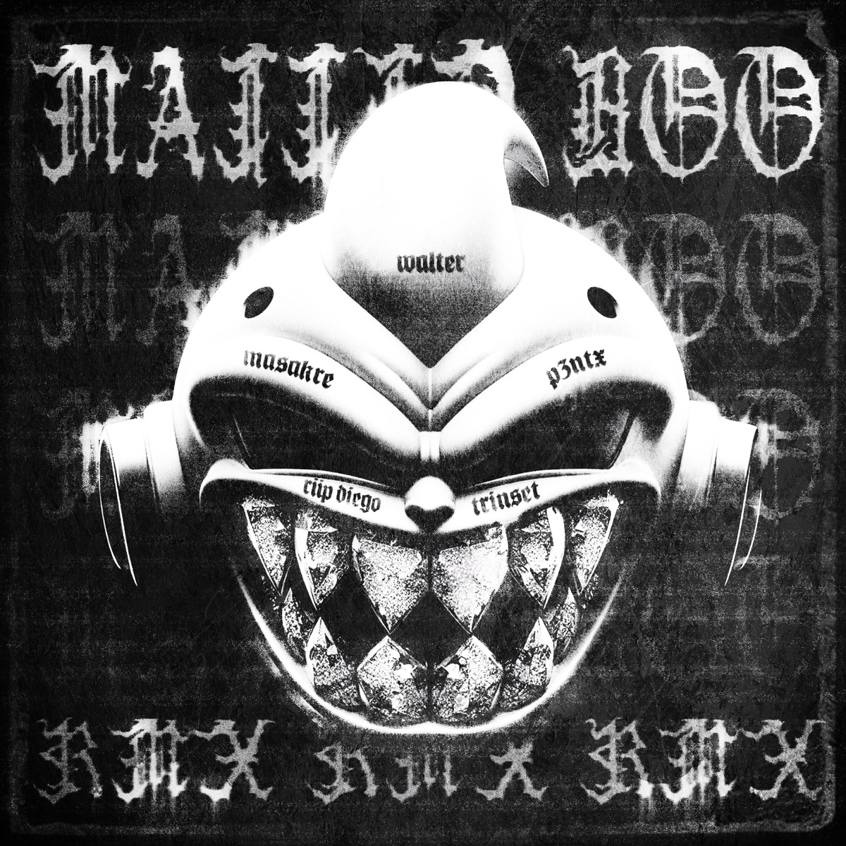 MAJJIN BOO (Versión extendida) [Remix] [feat. RIIP DIEGO, Trinset & Walter] - Single by P3NTX & Masakre album cover