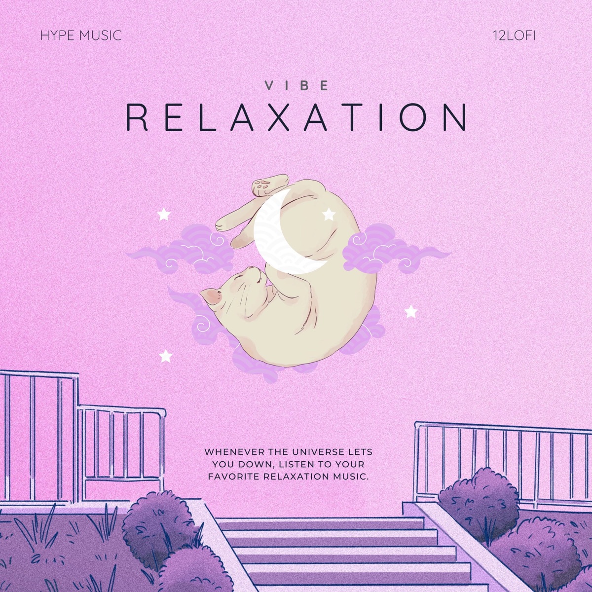 Vibe Relaxation (feat. Animebeats) - Single by Hype Music, fruitLO-FI & 12LOFI album cover