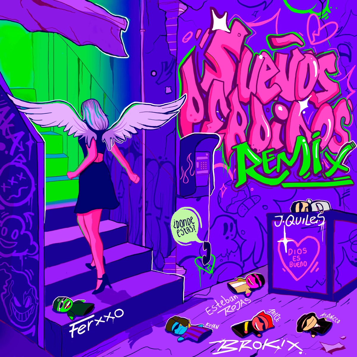 Sueños Perdidos (Remix) - Single by BroKix, Esteban Rojas, Feid & Justin Quiles album cover