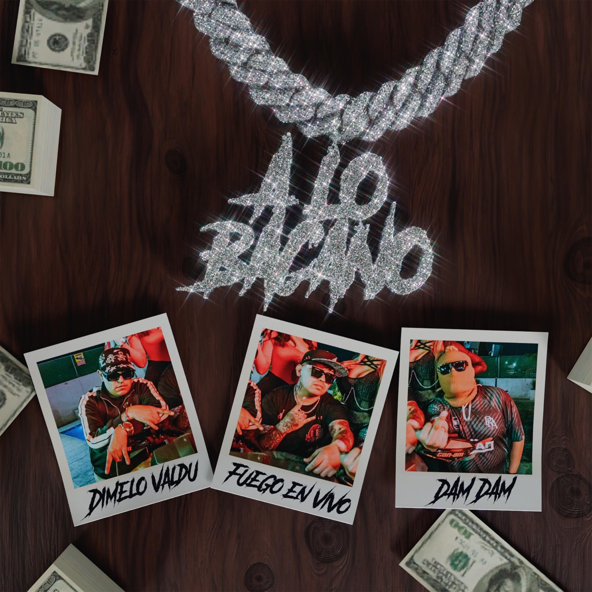 A LO BACANO (feat. Dam Dam & Fuego En Vivo) [En vivo] - Single by Dimelo Valdu album cover