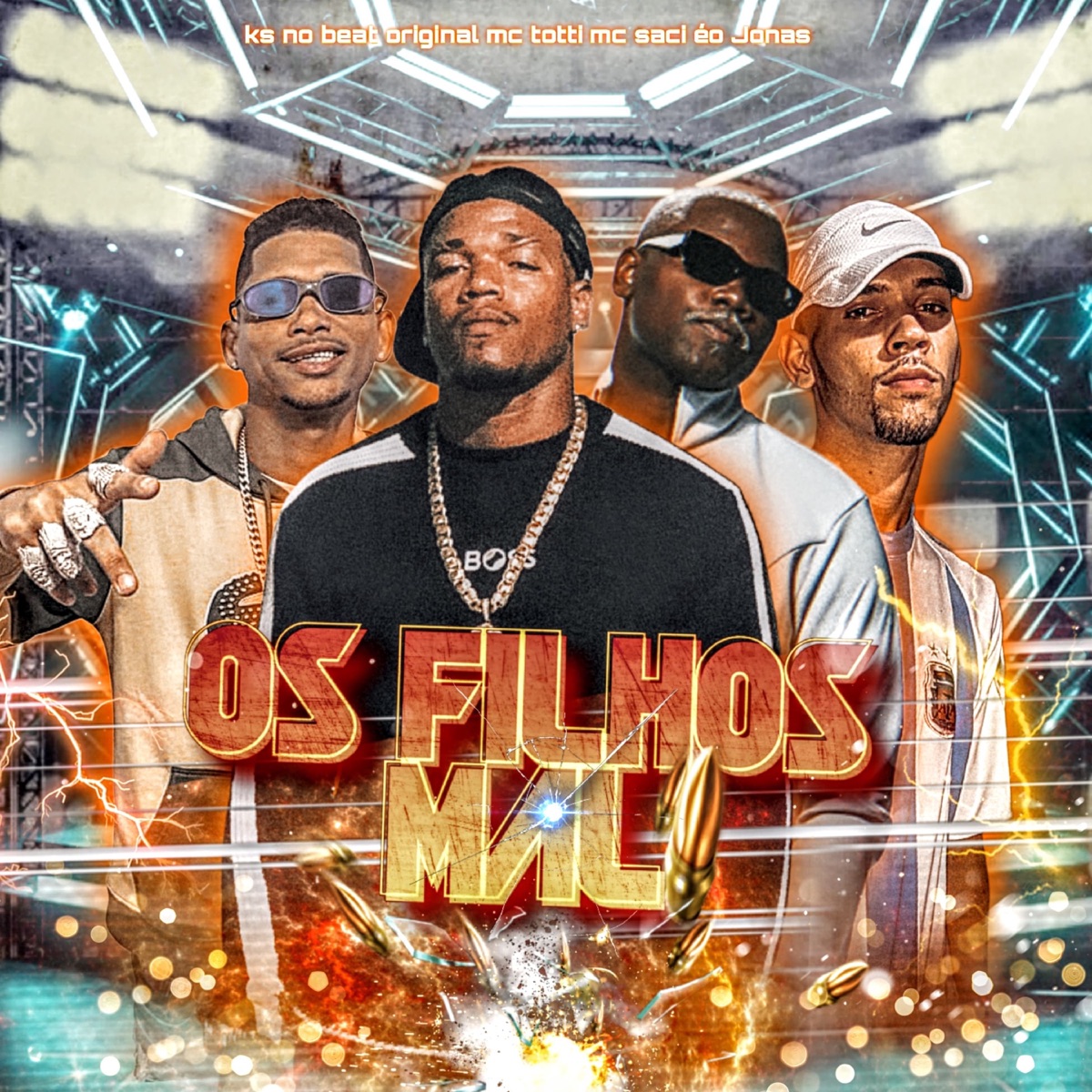 Os Filhos do Mal (feat. MC Saci) - Single by Ks no beat original, MC TOTTI & Éo Jonas album cover