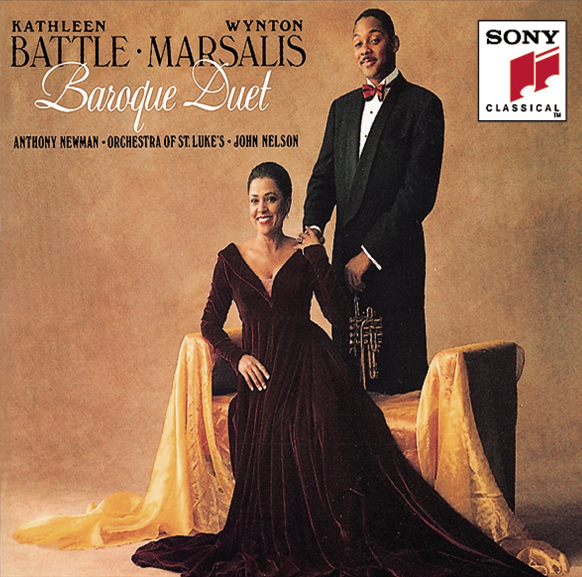 Baroque Duet by Wynton Marsalis, Kathleen Battle, Orchestra of St. Luke's & John Nelson album cover