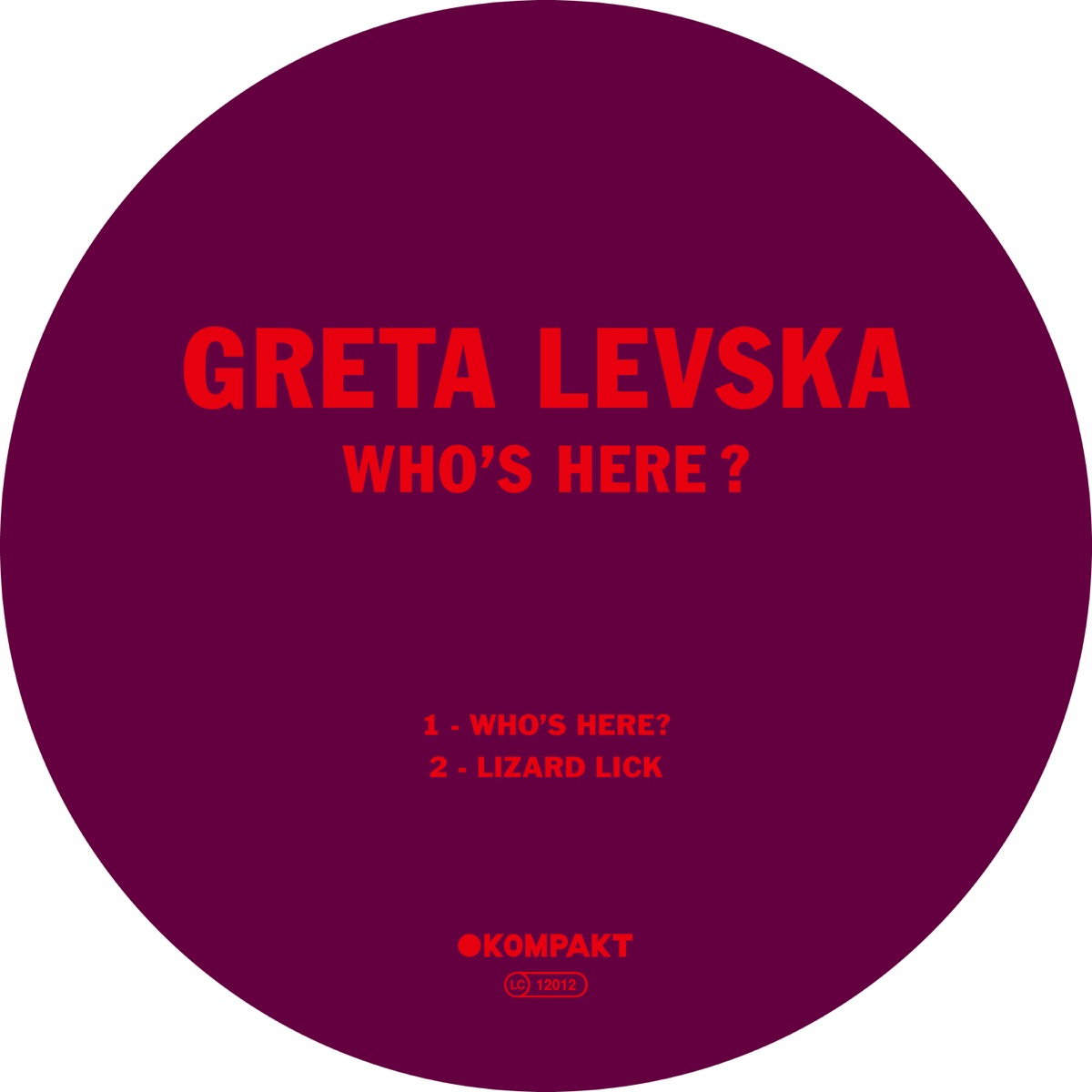 Who's Here? - Single by Greta Levska album cover