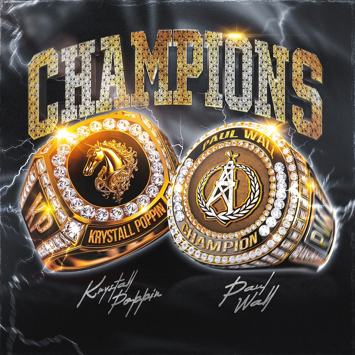 Champions - Single by Krystall Poppin & Paul Wall album cover