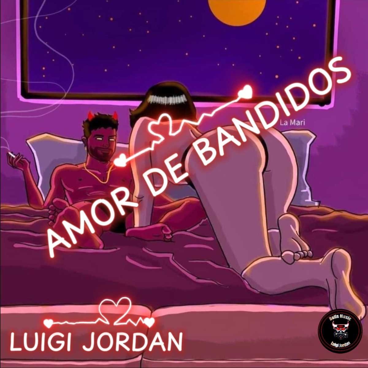 AMOR DE BANDIDOS - Single by LUIGI JORDAN album cover