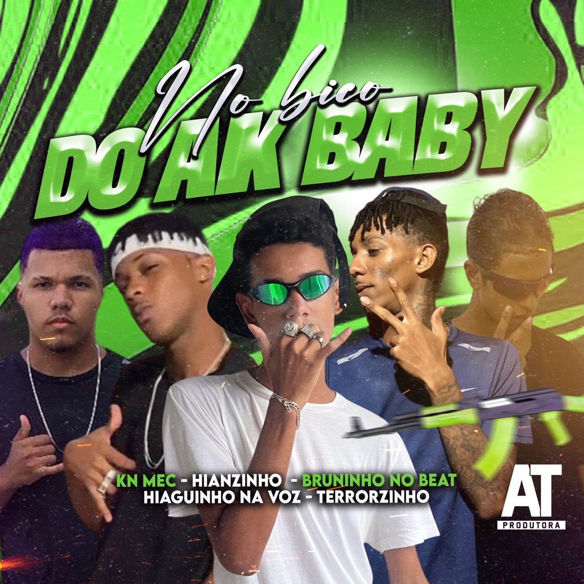 No Bico do Ak Baby (feat. BRUNINHO NO BEAT & Terrorzinho) - Single by Mc Hianzinho, Hiaguinho na Voz & KN MEC album cover
