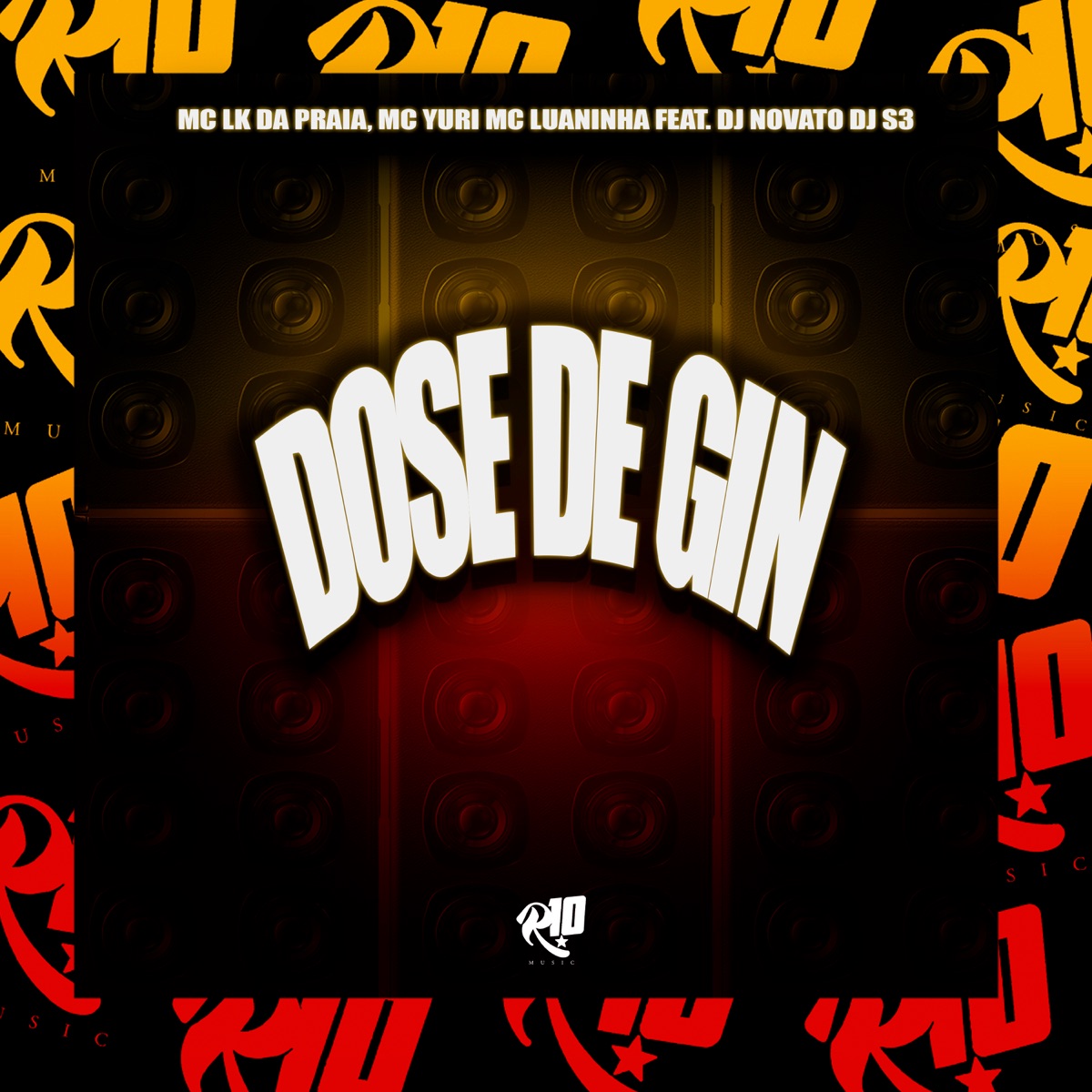 Dose de Gin (feat. DJ NOVATO & DJ S3) - Single by Mc lk da praia, MC Yuri & MC LUANINHA album cover