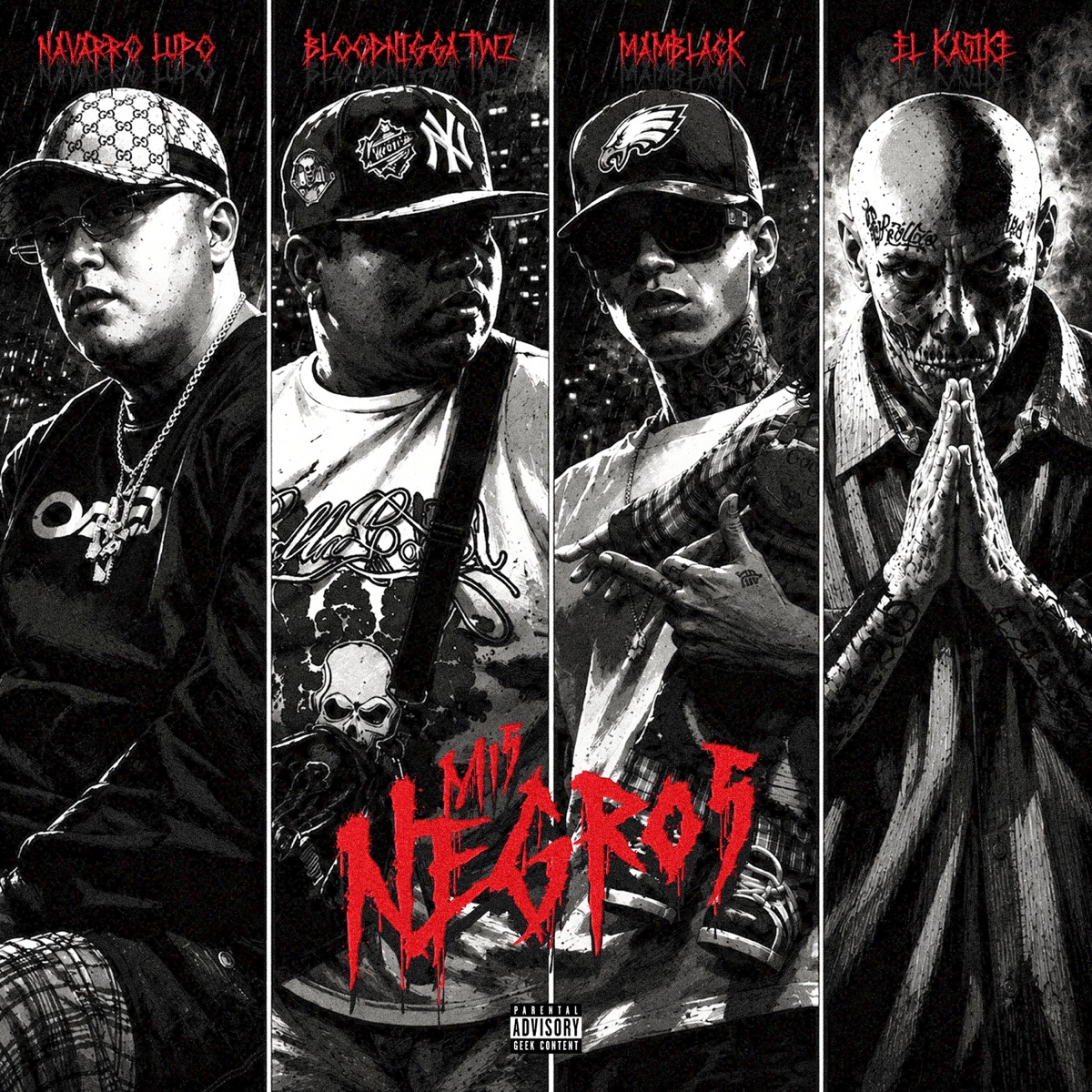 MIS NEGROS (feat. Bloodnigga twz, El Kasike, Navarro Lupo & Callao Cartel) - Single by MAMBLACK album cover