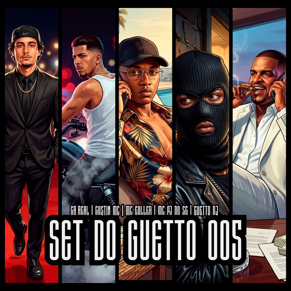 SET DO GUETTO 005 (feat. MC PJ do SG) - Single by GUETTO DJ, Gustin MC, GB.REAL & mc euller album cover