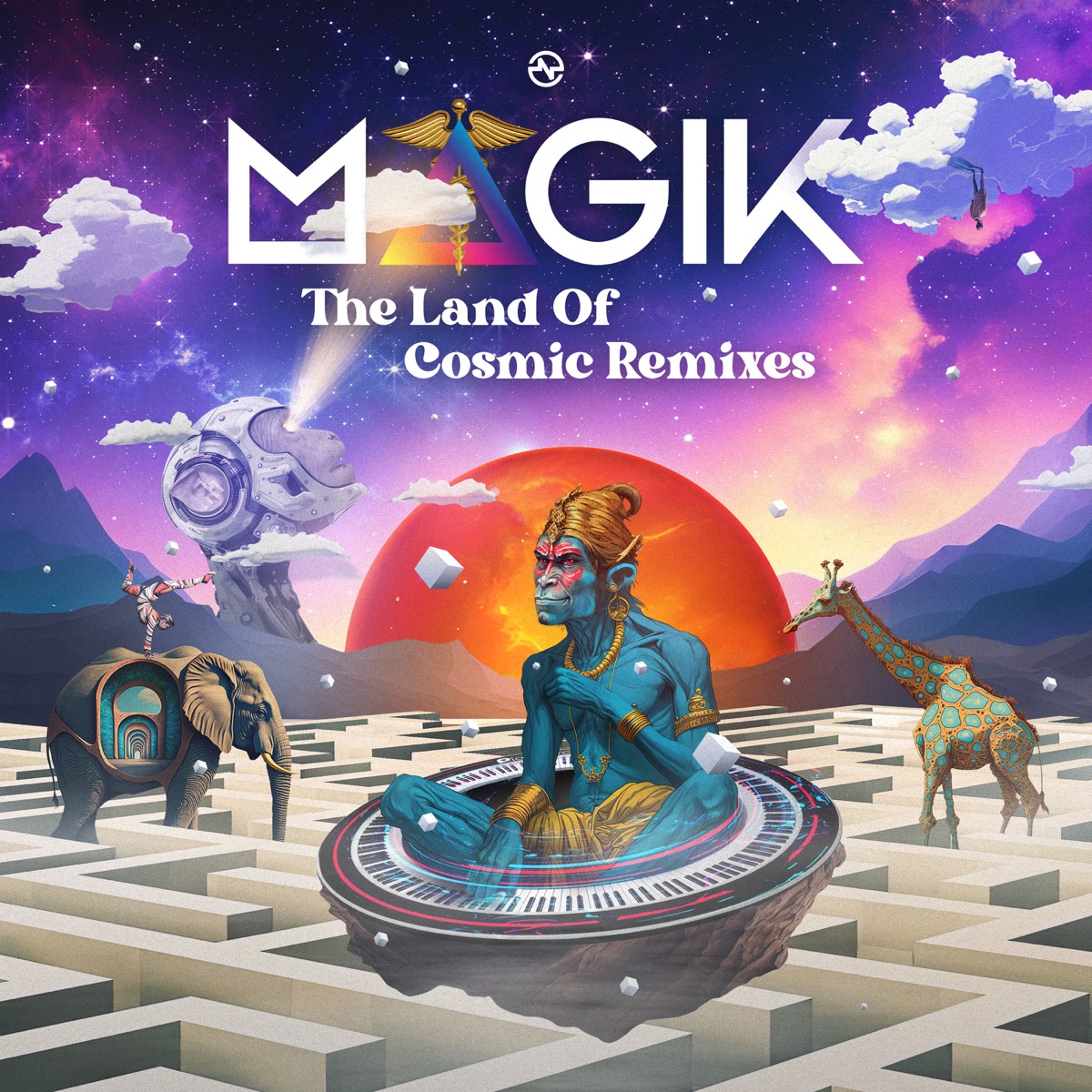 The Land of Cosmic Remixes by Magik album cover
