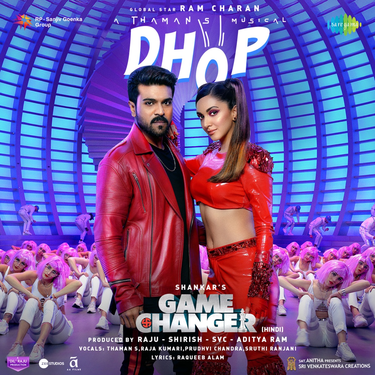 Dhop (From "Game Changer") - Single by S.S. Thaman, Raja Kumari, Prudhvi Chandra, Sruthi Ranjani & Raqueeb Alam album cover