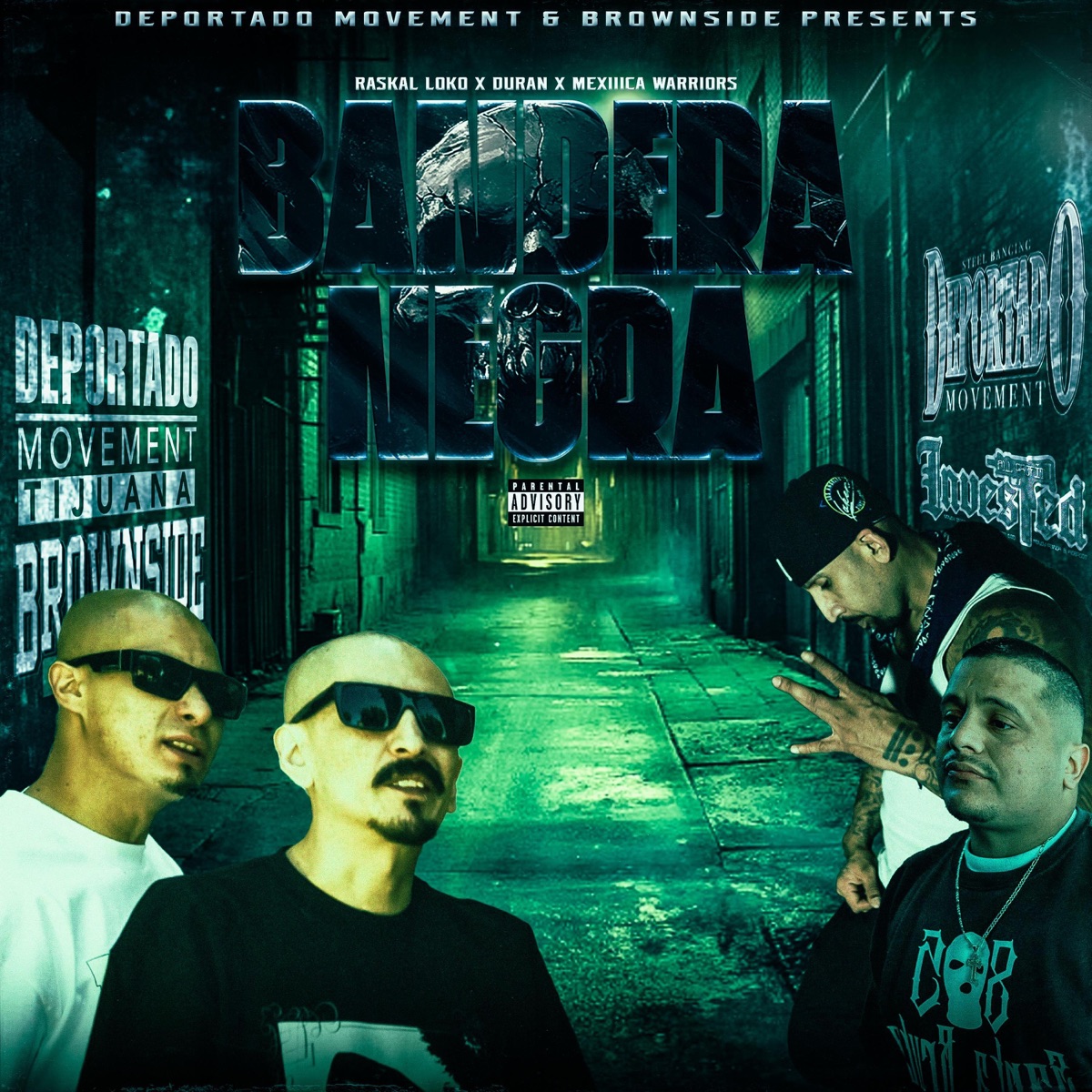 Bandera Negra (feat. El Duran & Mexiiica Warriors) - Single by Raskal Loko album cover