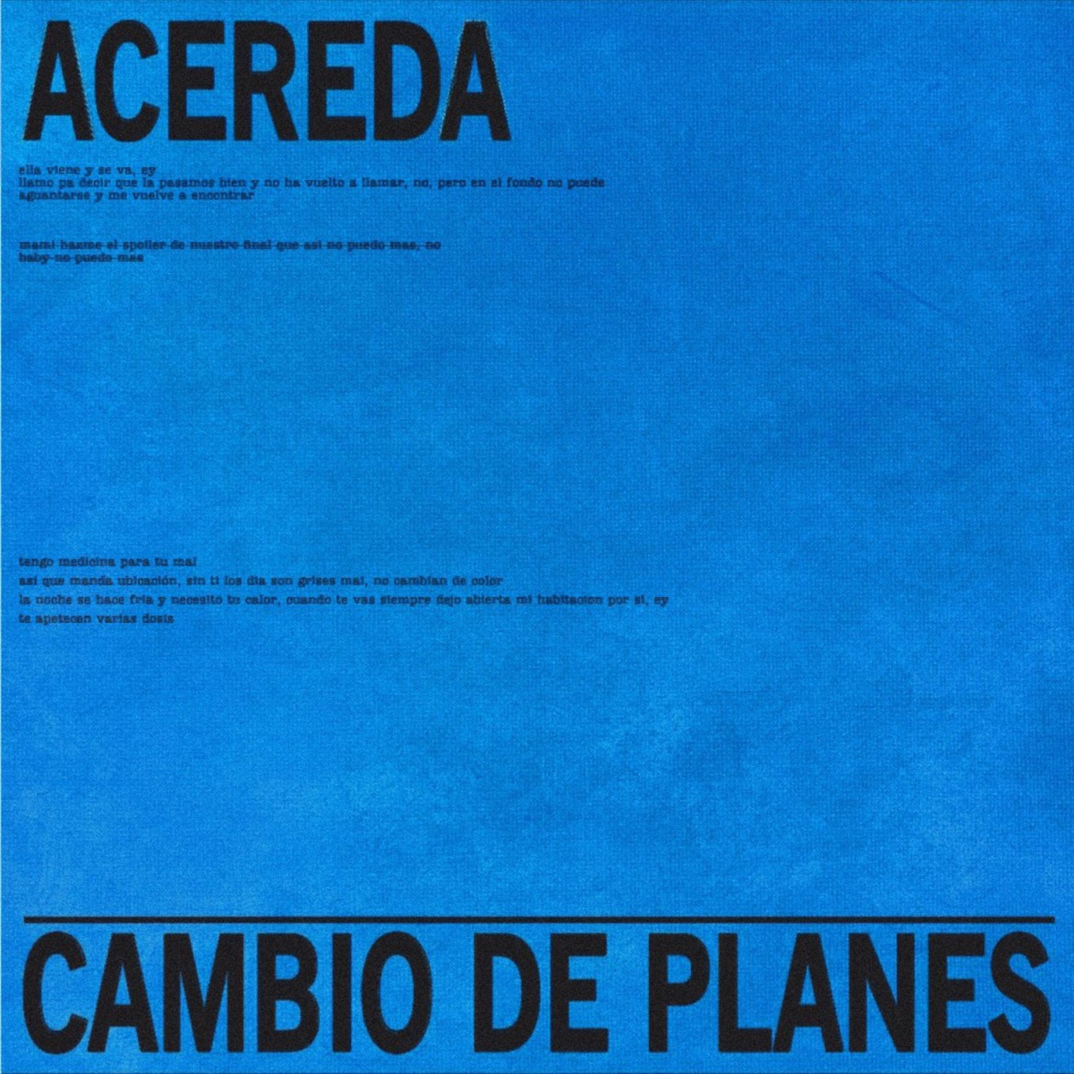 Cambio de Planes - Single by Acereda album cover