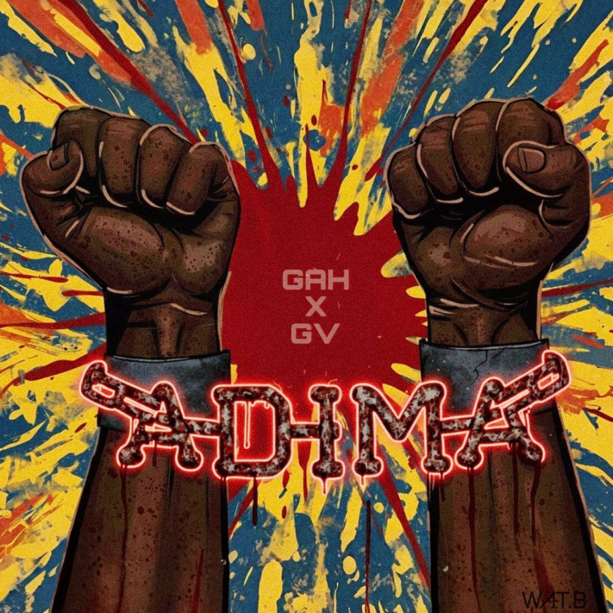 ADIMA (feat. TJUS & Kaz Kaz) - Single by Gah & GV album cover