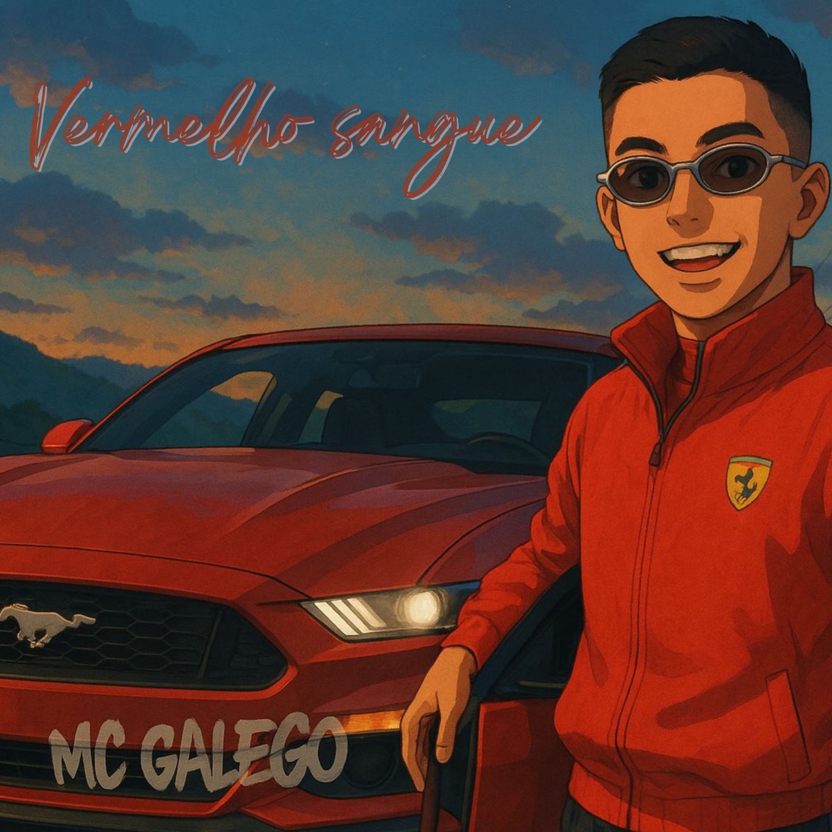Vermelho Sangue - Single by MC Galego & Brisa No Som album cover