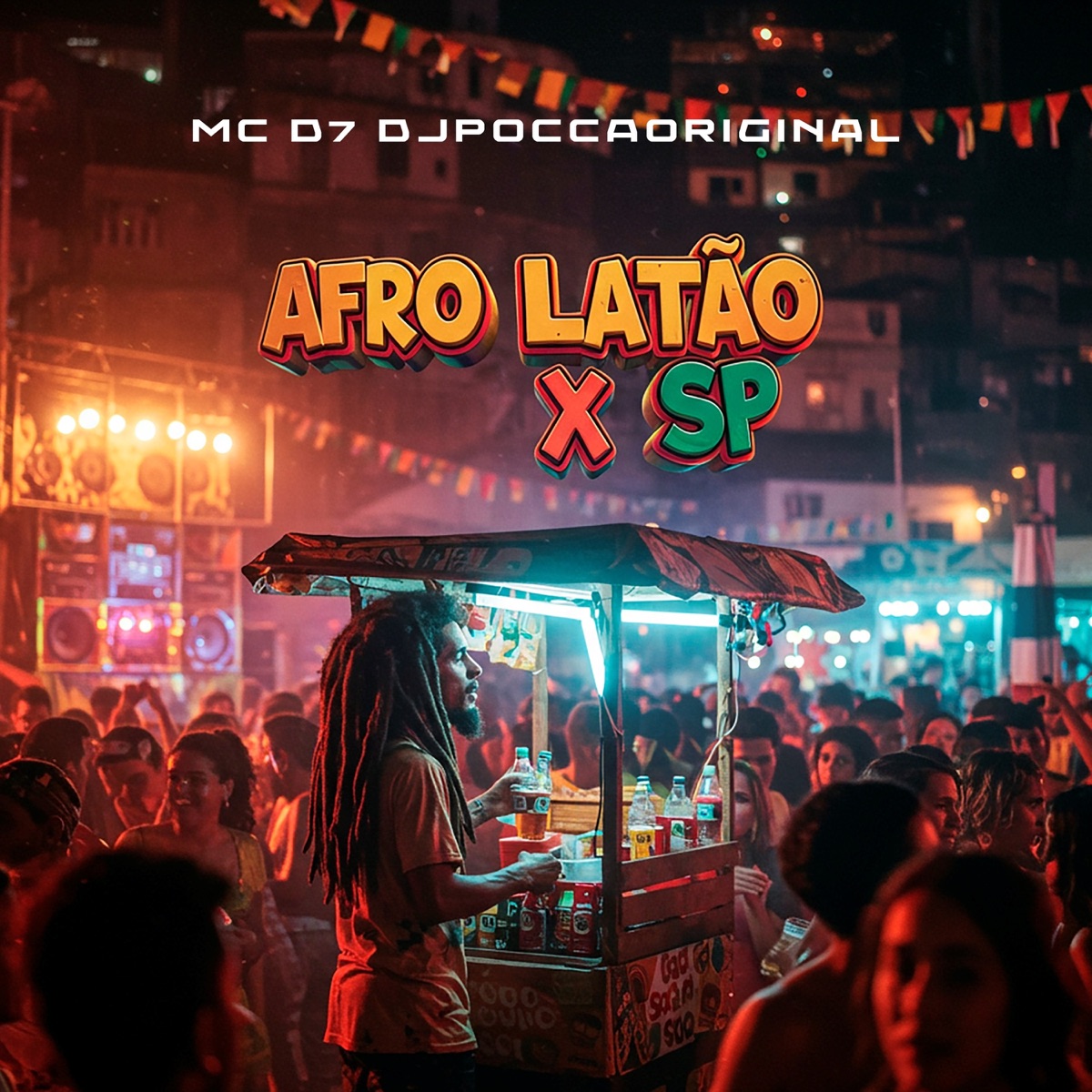 AFRO LATÃO X SP - Single by DJPOCCAORIGINAL & Mc D7 album cover