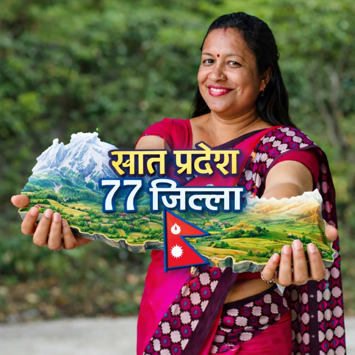 Sat Pradesh 77 Jilla - Single by Baburam Bohara album cover
