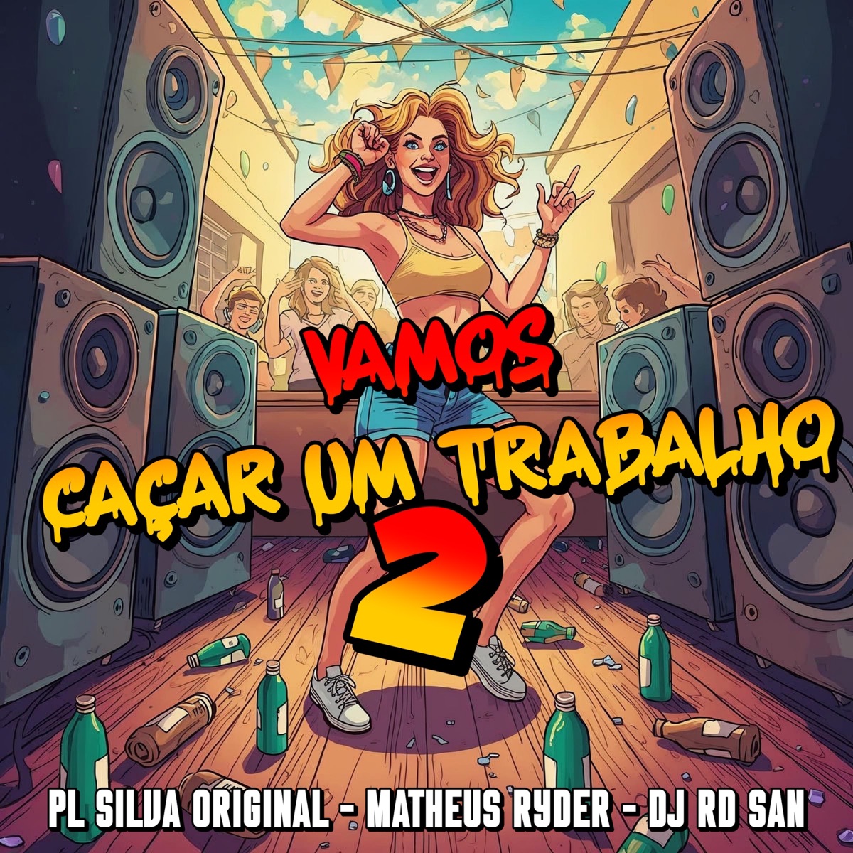 Vamos Caçar um Trabalho 2 - Single by Matheus Ryder, PL Silva Original & Dj Rd San album cover