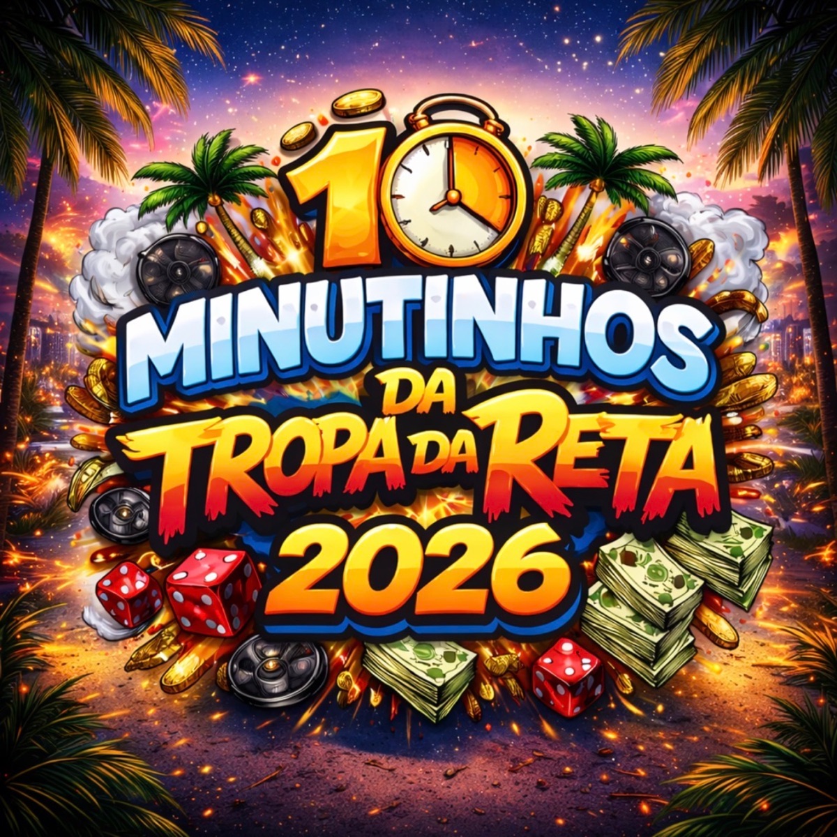 10 Minutinhos da Tropa da Reta 2026 - EP by MC BLACK DA PENHA, Mc Buret & DG DO BROOKLYN album cover