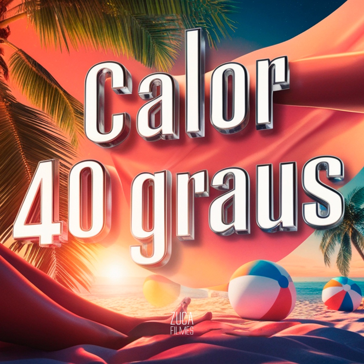 Calor 40 Graus - Single by DJ VINICIN DO DG, Mc Magrinho & Mc Mr. Bim album cover