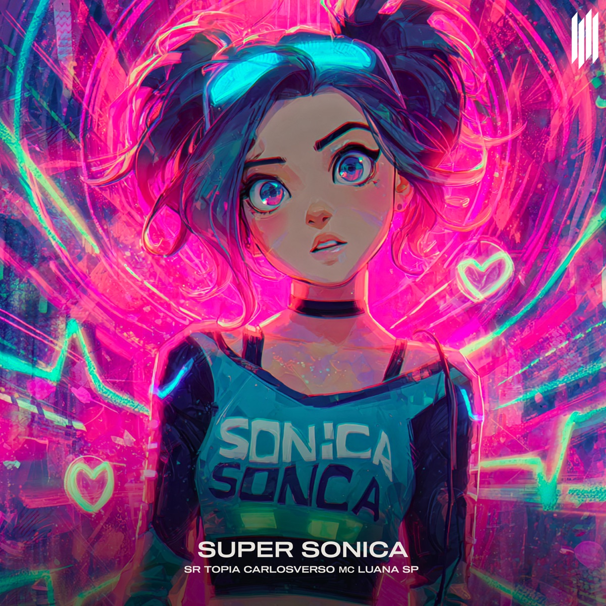SUPER SONICA - Single by SrTopia, CarlosVerso & MC Luana SP album cover