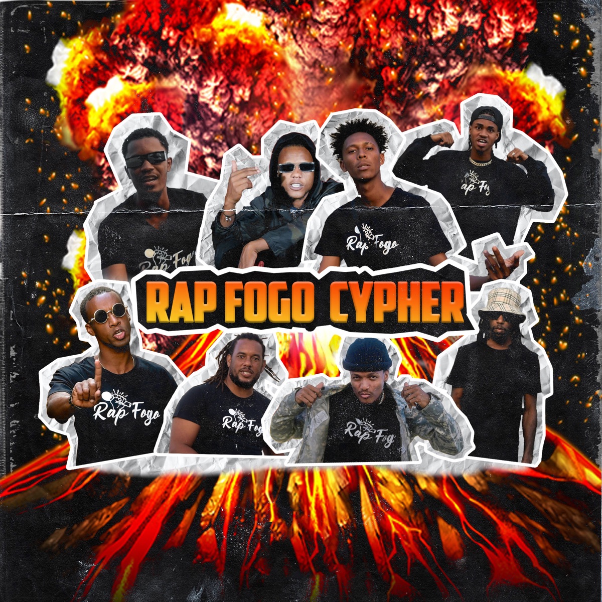 Rap Fogo Cypher 1 (feat. Xtozim Beuns, Joe Abensuado, Mp Mendez, Kid Key, Big Diamond, Ze Boss, Vah Tekashi, Aquino) - Single by Quadrilha Studio album cover