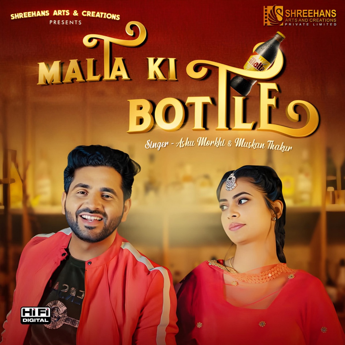 Malta Ki Bottle - Single by Ashu Morkhi & Muskan Thakur album cover