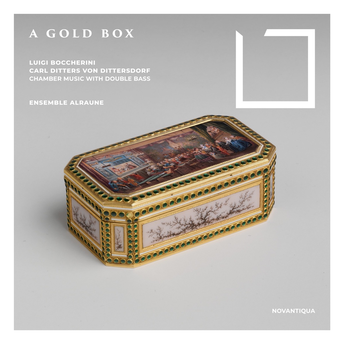 A Gold Box (Boccherini and Dittersdorf Chamber Music with Double Bass) by Ensemble Alraune, Augusto Gasbarri, Margherita Naldini, Hildegard Kuen, Stefano Zanobini, Franziska Schötensack & Clarice Curradi album cover