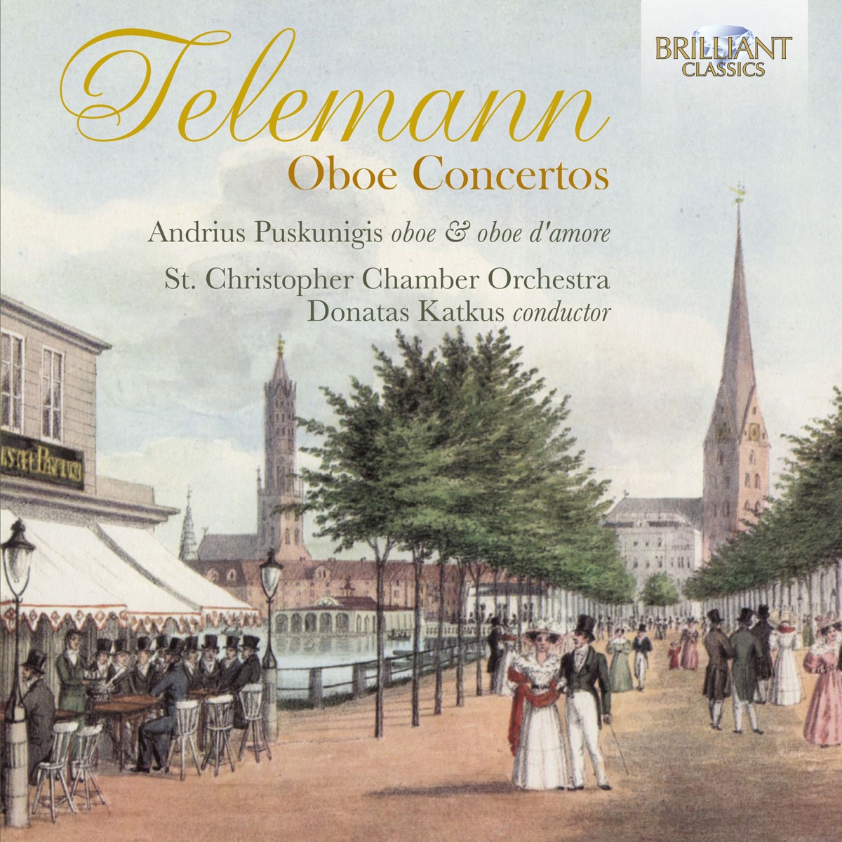 Telemann: Oboe Concertos by St. Christopher Chamber Orchestra, Donatas Katkus & Andrius Puskunigis album cover