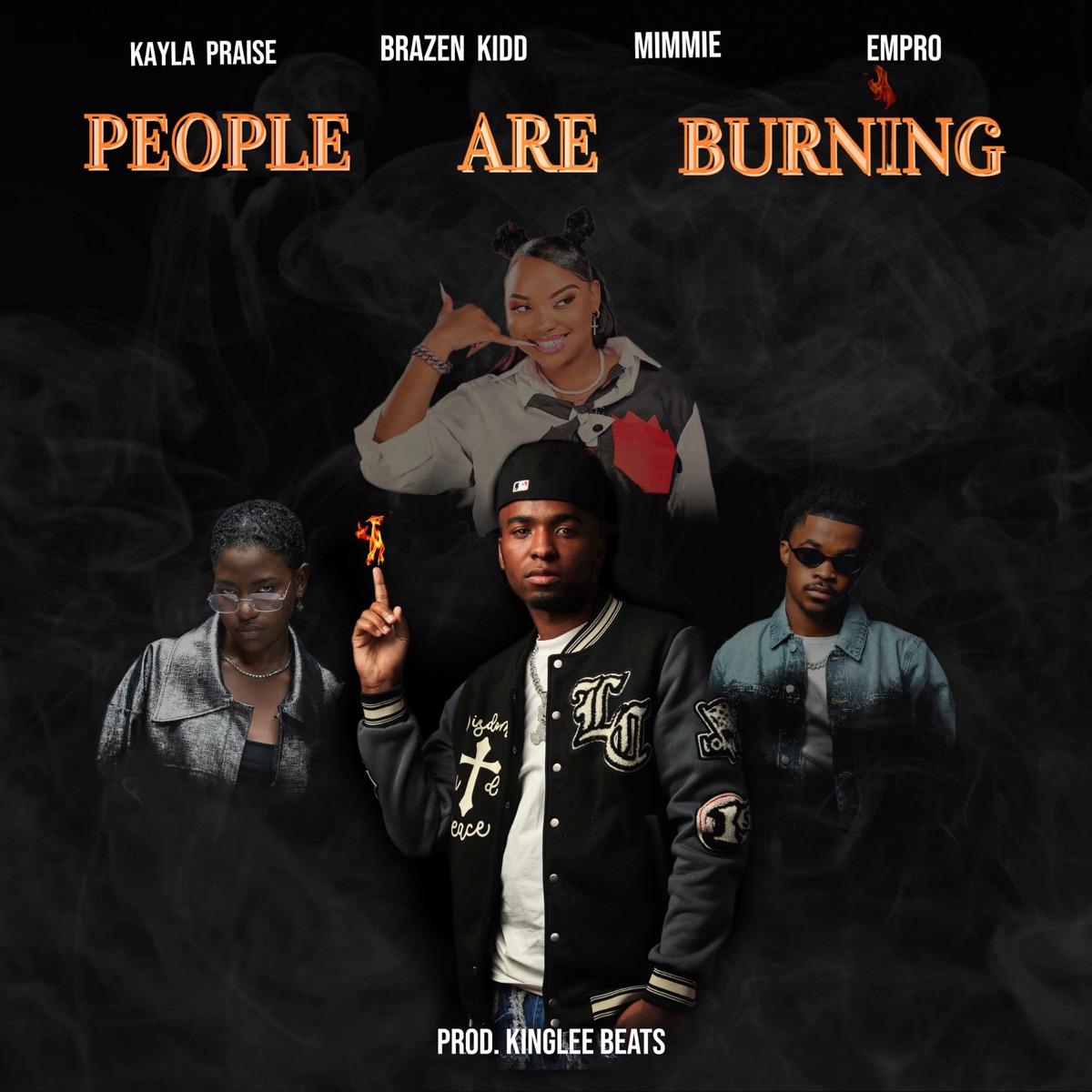 People Are Burning (feat. Kayla Praise & MIMMIE) - Single by Brazen Kidd, Empro & KingLee Beats album cover