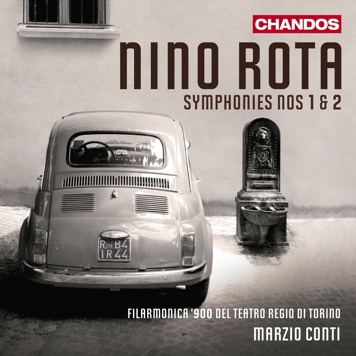 Rota: Symphonies Nos. 1 & 2 by Marzio Conti & Filarmonica '900 del Teatro Regio di Torino album cover