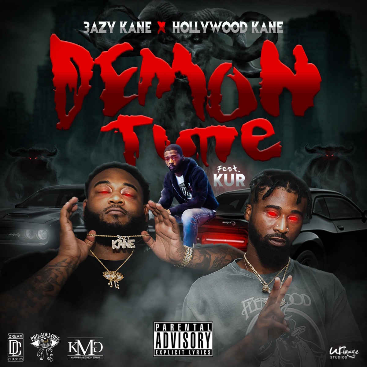 Demon Time (feat. KUR) - Single by 3azy Kane & Hollywood Kane album cover artwork