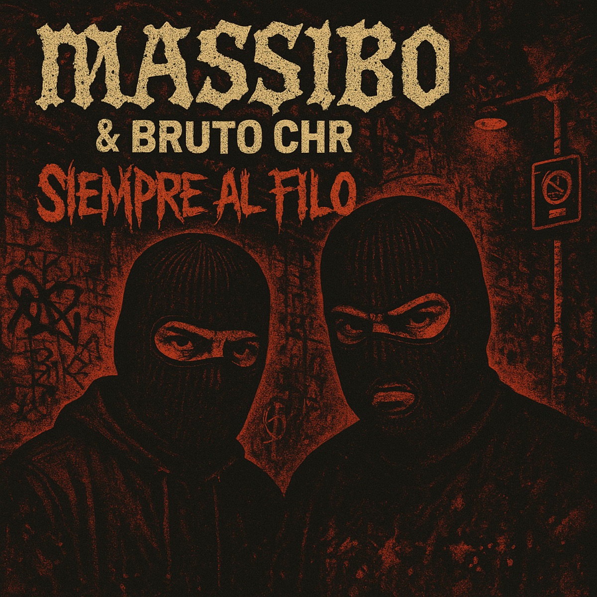 Siempre al filo (feat. El Bruto Chr & Dj Vilaz) - Single by Massibo album cover