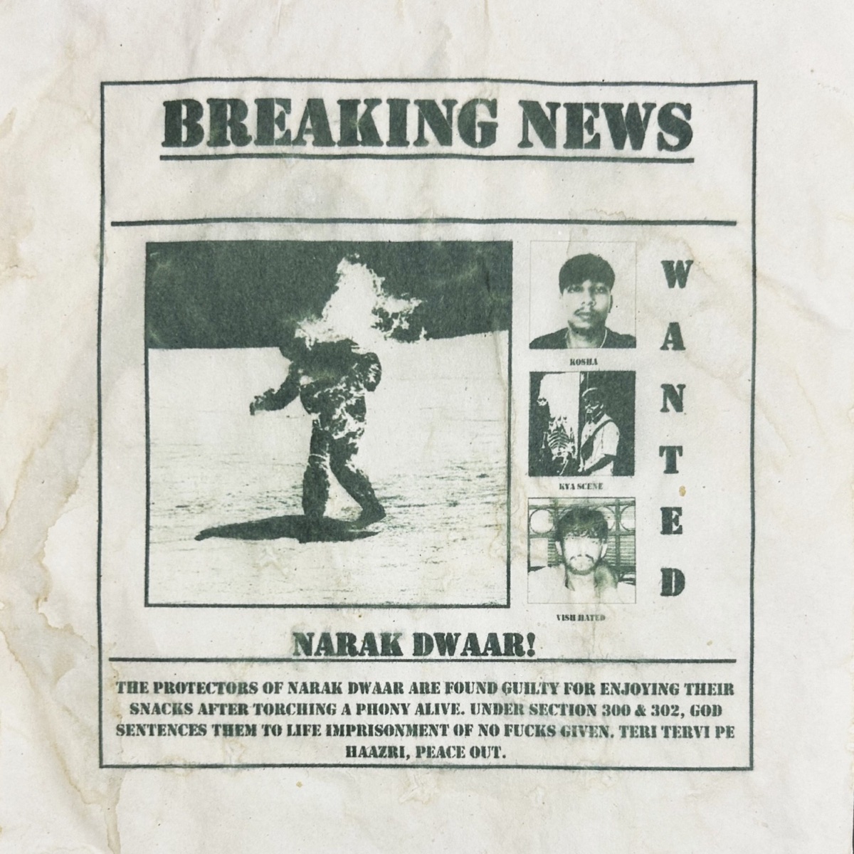 narak dwaar - Single by Kosha, Kya.scene & vish hated album cover